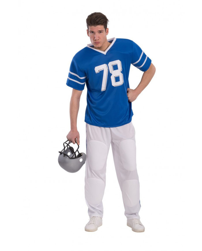 Rugby costume with stretch fabric shirt and trousers, one size