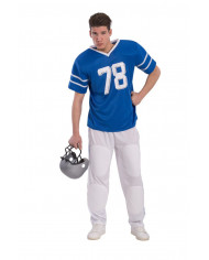 Rugby costume with stretch fabric shirt and trousers, one size