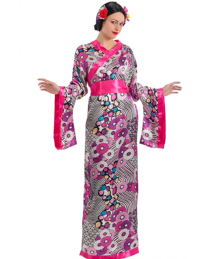 Disfraz geisha talla única (M-L) en bolsa con gancho