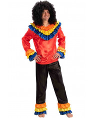 Costume da brasiliano per uomo. Composto da casacca rossa e