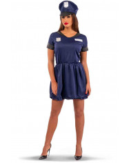 Costume da poliziotta per donna. Composto da abito in tessuto