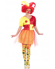 Jolly girl costume composed by stretch fabric dress with veil
