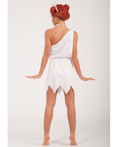 Wilma Flintstones costume with stretchy dress and headband, one