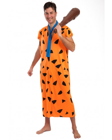 Fred Flintstones costume with stretchy dress and tie, one size Fred Flintstones costume with stretchy dress and tie, one size