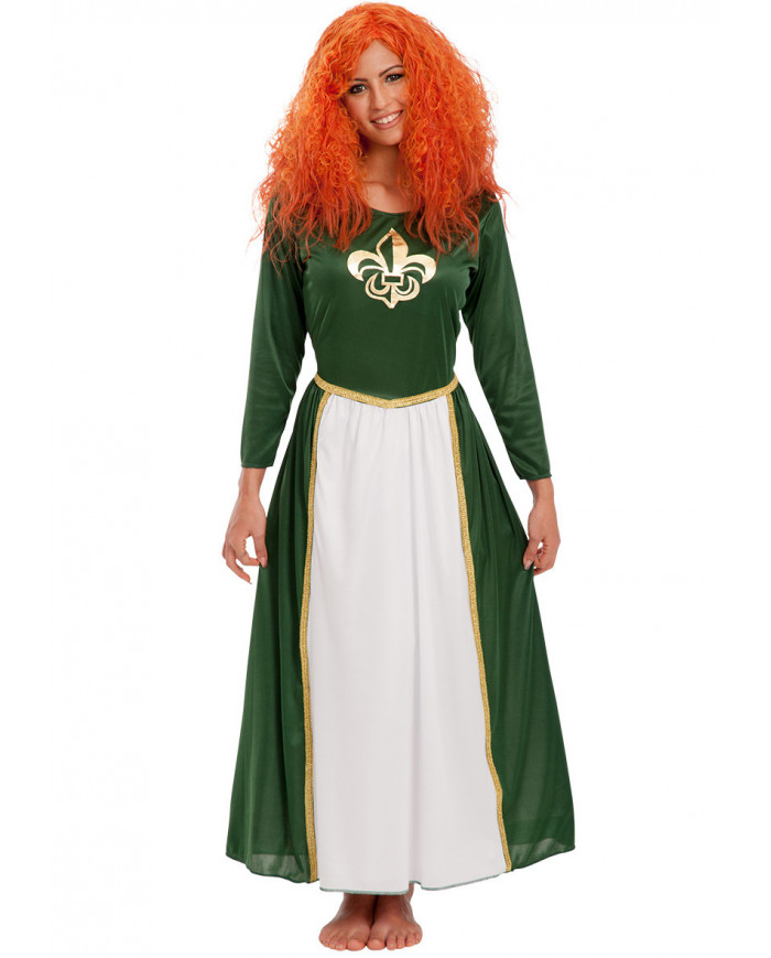 Indomitable princess costume composed by stretchy dress with