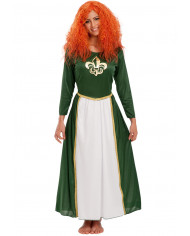 Indomitable princess costume composed by stretchy dress with