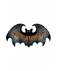 Bat-shaped foil balloon, decoration long cm.107 ideal for