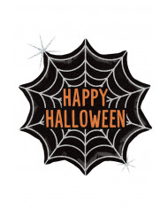 Foil balloon in the shape of a spider web, decoration height