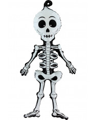 Skeleton-shaped foil balloon, decoration height cm.74 ideal for