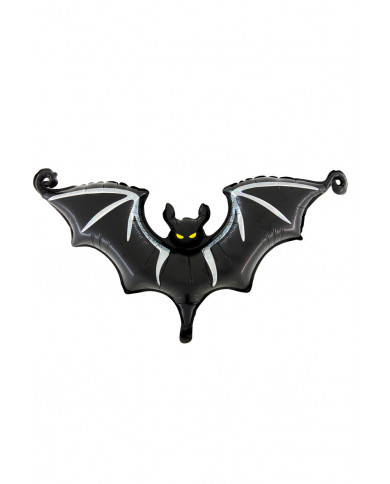 Bat-shaped foil balloon, decoration long cm.43 ideal for