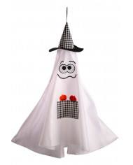 Hanging Halloween decoration in the shape of a ghost in white Hanging Halloween decoration in the shape of a ghost in white