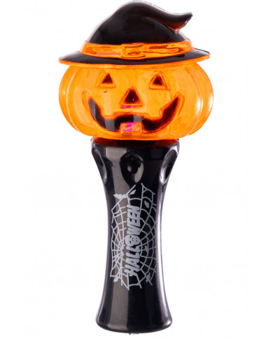 Gadget of h.cm.14 made of a plastic wand with luminous pumpkin.