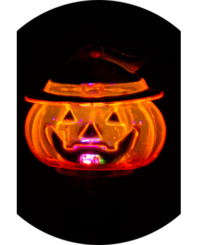 Gadget of h.cm.14 made of a plastic wand with luminous pumpkin.