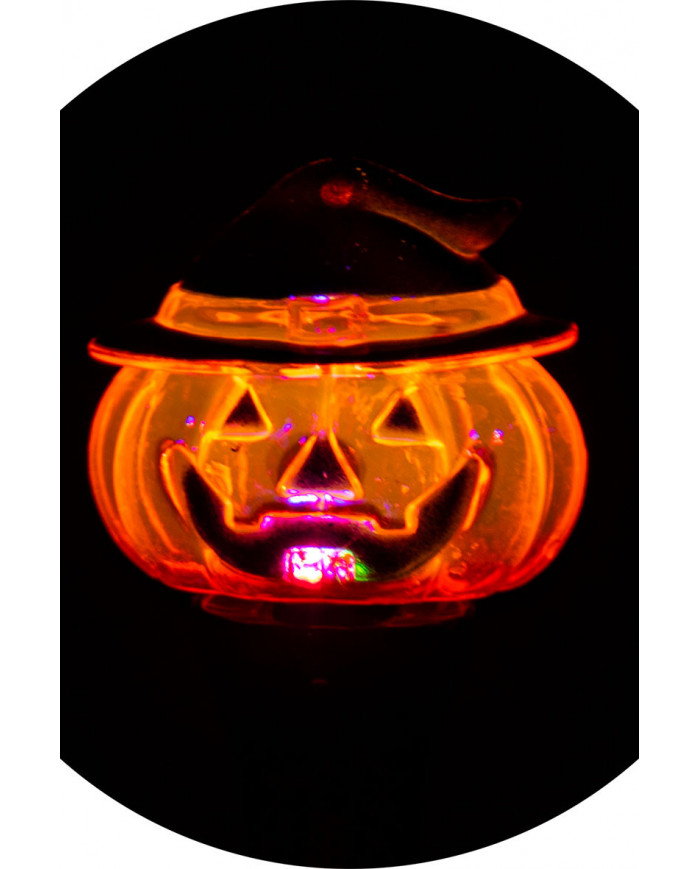 Gadget of h.cm.14 made of a plastic wand with luminous pumpkin.