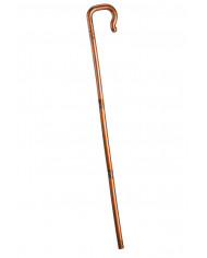 A detachable walking stick of yesteryear in brown plastic A detachable walking stick of yesteryear in brown plastic