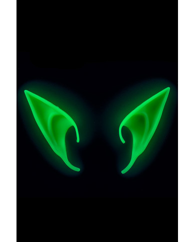 Pointed ears in rigid plastic that glow in the dark, to Pointed ears in rigid plastic that glow in the dark, to