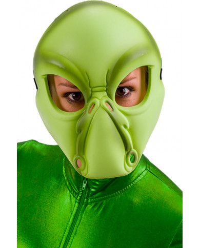 Maschera in plastica rigida con le sembianze di uno spaventoso Maschera in plastica rigida con le sembianze di uno spaventoso