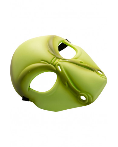 Maschera in plastica rigida con le sembianze di uno spaventoso Maschera in plastica rigida con le sembianze di uno spaventoso
