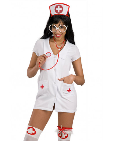 Nurse set consisting of headband, stethoscope, syringe pen and