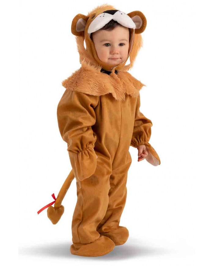 Fleece jumpsuit with hood for children . Article with easy