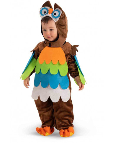 Fleece jumpsuit with hood for children in size 00. Article with