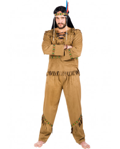 Indian costume with velvet jacket and trousers, diadem.