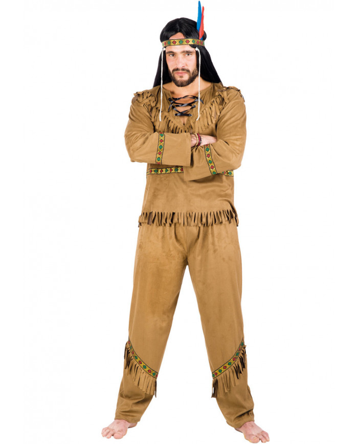 Indian costume with velvet jacket and trousers, diadem.