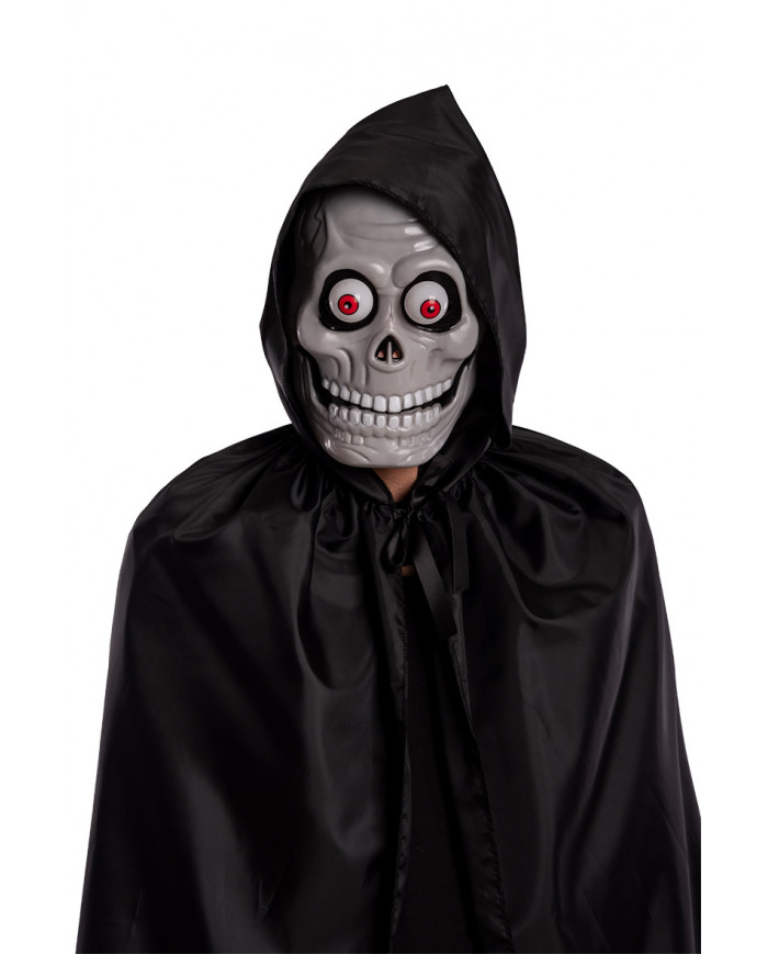 Full-face plastic skull mask with bulging eyes. Accessory for Full-face plastic skull mask with bulging eyes. Accessory for