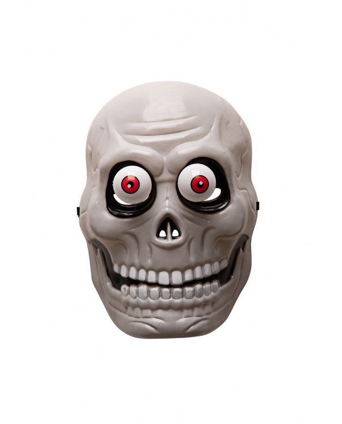 Full-face plastic skull mask with bulging eyes. Accessory for Full-face plastic skull mask with bulging eyes. Accessory for