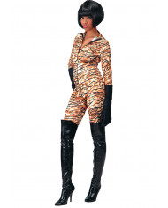 Striped stretchy lycra bodysuit. Striped stretchy lycra bodysuit.