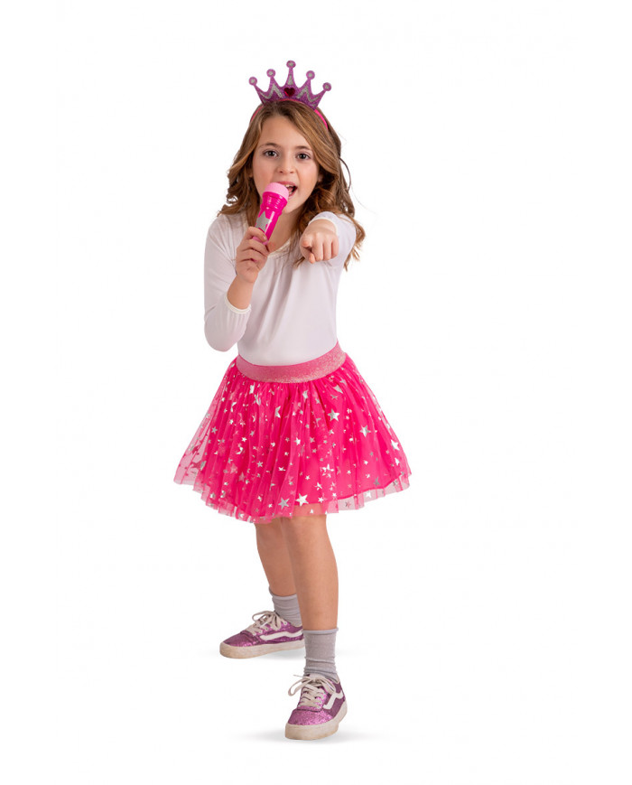 Set consisting of tulle skirt, headband with crown and fake Set consisting of tulle skirt, headband with crown and fake