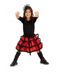 Set consisting of skirt and headband decorated with spider and