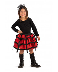 Set consisting of skirt and headband decorated with spider and