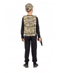 Set consisting of jacket and hat in camouflage fabric, fake