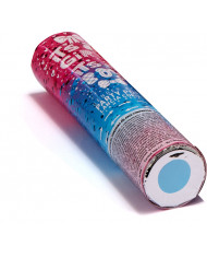Gender-revealing air-compressed cannon shoots blue confetti Gender-revealing air-compressed cannon shoots blue confetti
