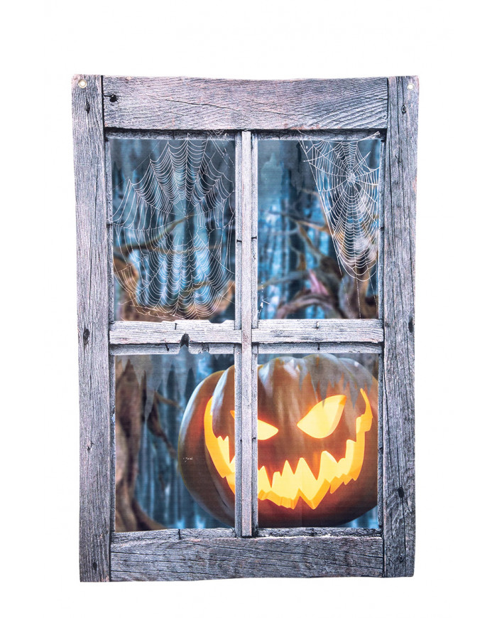 Fabric curtain measuring approximately 120x80 cm, with printed