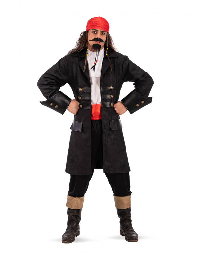 Casacca pirata uomo in taglia unica che veste M-L. Accessorio Casacca pirata uomo in taglia unica che veste M-L. Accessorio