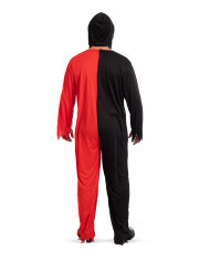 Clown face costume for man, consisting of a suit and a mask. Clown face costume for man, consisting of a suit and a mask.