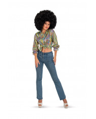 Camicia Disco dance donna in taglia unica che veste S-M. Camicia Disco dance donna in taglia unica che veste S-M.