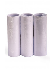 Set of 3 rolls of white paper streamers, perfect item to