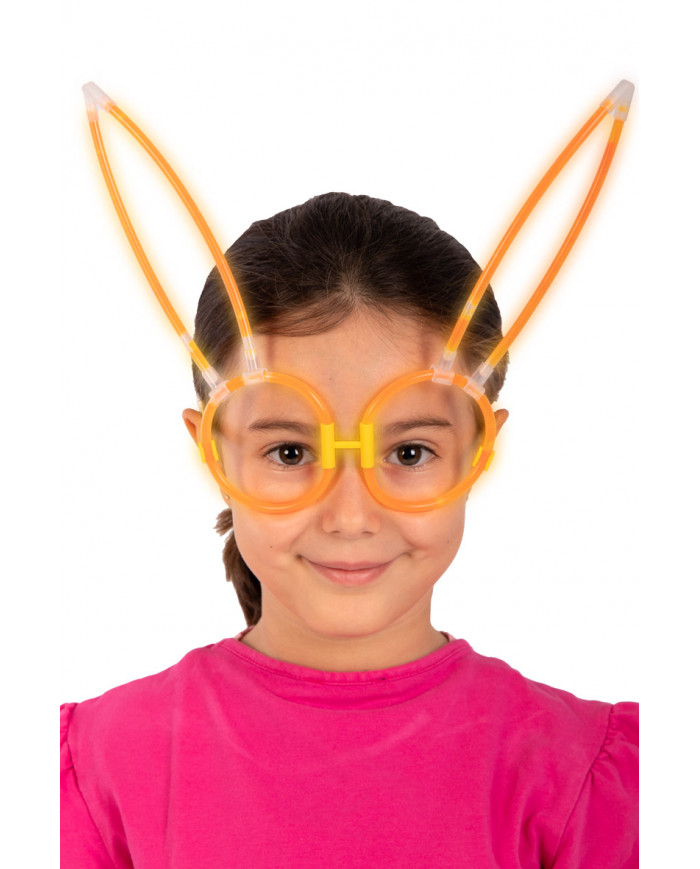 Phosphorescent glasses with bunny ears, composed of Phosphorescent glasses with bunny ears, composed of