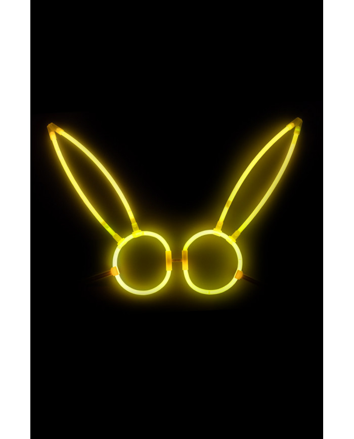 Phosphorescent glasses with bunny ears, composed of Phosphorescent glasses with bunny ears, composed of