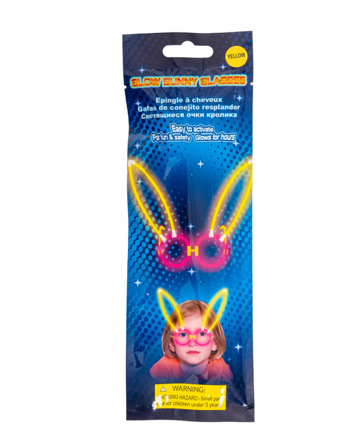 Phosphorescent glasses with bunny ears, composed of Phosphorescent glasses with bunny ears, composed of