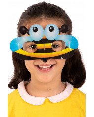 Half-face mask in the shape of a phosphorescent bee in assorted Half-face mask in the shape of a phosphorescent bee in assorted