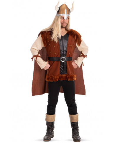 Costume vikingo giallo taglia unica(M-L) in busta con gancio