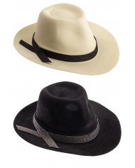 Flocked al capone hat (size 58), assorted colours with hangtag/label Flocked al capone hat (size 58), assorted colours with hangtag/label
