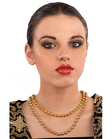 Fiche de décorations autocollantes crystal pour visage dans une pochette sur papier cartonné