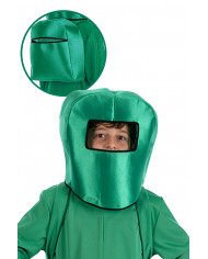 Grüner Impostor-Set (Helm und Rucksack) in Beutel mit Haken