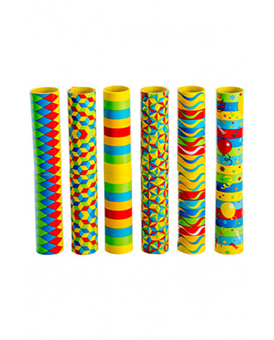 Streamer in certified paper with tag/label