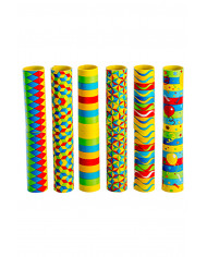 Große Luftschlange zertifiziertes Papier versch. mit Pappschild/Etikett